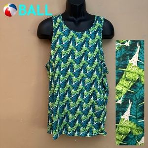 Ball Mesh Tank Top Medium Gently worn Polyester blend pinpoint mesh